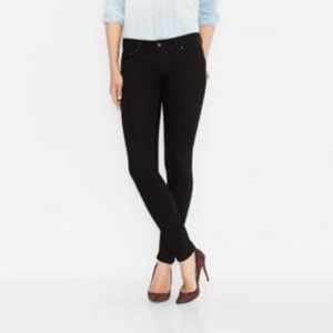 Levi's Demi Curve Skinny Jeans - Pitch Black 24x30